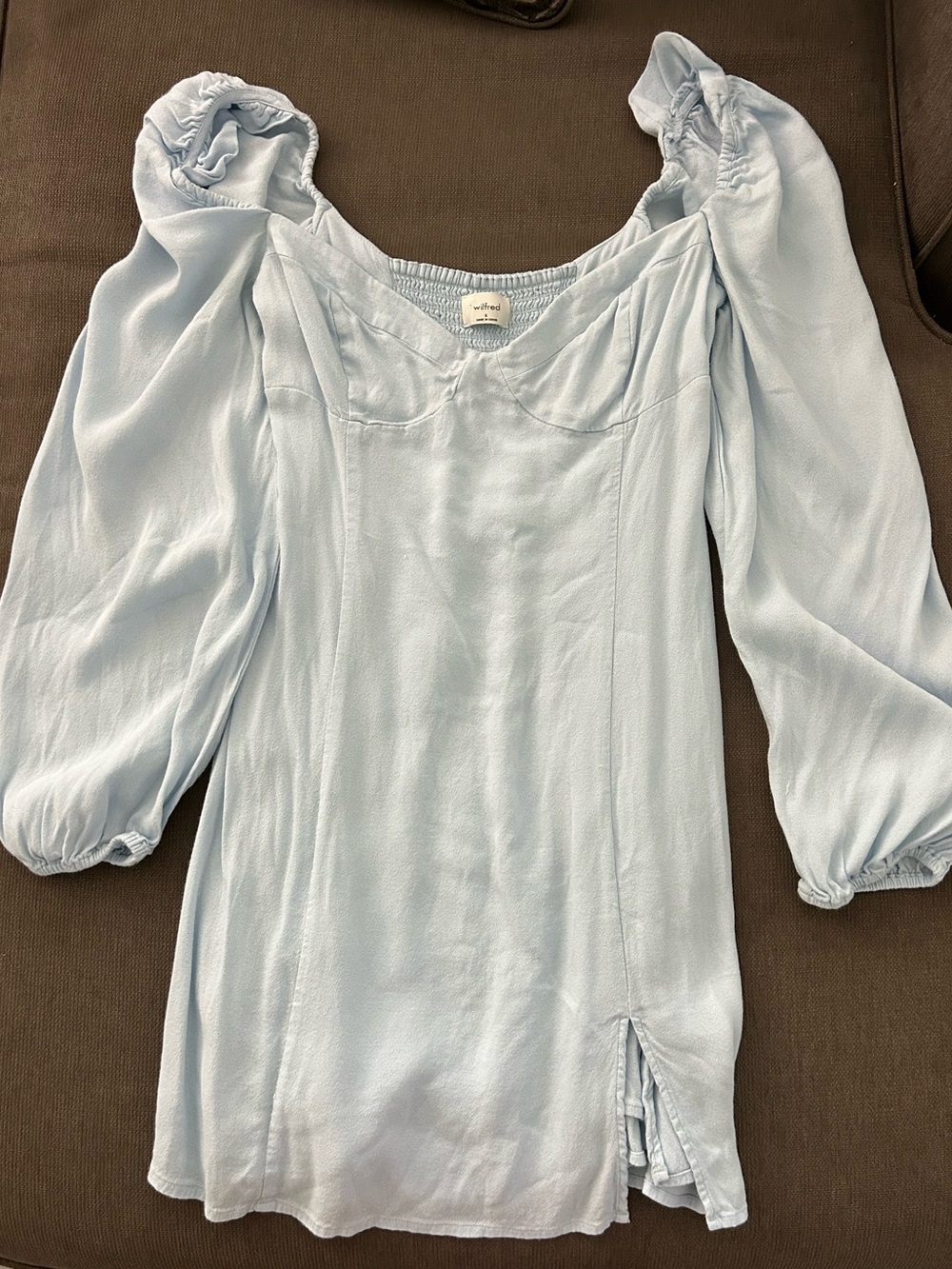 Aritiza Wilfred Novella Dress in light blue size 6